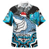 Cronulla Hawaiian Shirt - Merry Christmas Super Cronulla Indigenous Hawaiian Shirt