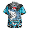 Cronulla Hawaiian Shirt - Merry Christmas Super Cronulla Indigenous Hawaiian Shirt