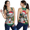 Souths Christmas Women Racerback Tank - Merry Christmas Super Souths With Ball And Patterns