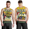 Parramatta Eels Christmas Men Tank Top - Xmas Parramatta Eels Christmas Balls, Snowflake With Aboriginal Patterns Men Tank Top