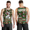 South Sydney Rabbitohs Men Tank Top - South Sydney Rabbitohs Merry Christmas Random Square Pattern Men Tank Top