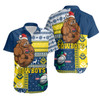 North Queensland Cowboys Hawaiian Shirt - Christmas Snowflakes North Queensland Cowboys Mascot Hawaiian Shirt