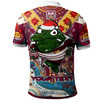 Queensland Maroons Christmas Polo Shirt - Custom Maroons Super Cane Toad In Culture Christmas Polo Shirt
