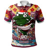 Queensland Maroons Christmas Polo Shirt - Custom Maroons Super Cane Toad In Culture Christmas Polo Shirt