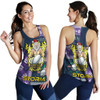 Melbourne Storm Women Racerback Tank - Christmas Snowflakes Melbourne Storm Mascot Women Racerback Tank