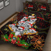 Aboriginal Christmas Quilt Bed Set - Aussie Koala Christmas Tree with Aboriginal Inspired Quilt Bed Set