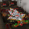 Aboriginal Christmas Quilt Bed Set - Aussie Koala Christmas Tree with Aboriginal Inspired Quilt Bed Set