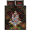 Aboriginal Christmas Quilt Bed Set - Aussie Koala Christmas Tree with Aboriginal Inspired Quilt Bed Set