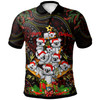 Aboriginal Christmas Polo Shirt - Custom Aussie Koala Christmas Tree with Aboriginal Inspired Polo Shirt