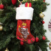 Aboriginal Christmas Stocking - Aussie Koala Christmas Poinsettia with Aboriginal Inspired Stocking