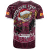 Queensland Maroons Christmas T-shirt - Custom Maroons Cane Toad Aboriginal Inspired T-Shirt
