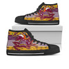 Brisbane High Top Shoes - Custom Merry Christmas Brisbane 1992 Retro Heritage Jersey