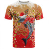 Dolphins Rugby Christmas T-Shirt - Dolphins Christmas Hat Pattern Snown Style T-Shirt