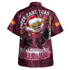 Cane Toads Christmas Hawaiian Shirt - Custom Maroons Cane Toads Aboriginal Inspired Hawaiian Shirt