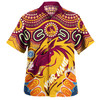 Australia Brisbane Broncos Custom Hawaiian Shirt - Indigenous Bronxnation Sport Hawaiian Shirt