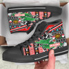 Illawarra and St George Christmas High Top Shoes - Custom Illawarra and St George Xmas Green drake With Snowflakes And Ball High Top Shoes