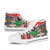 Illawarra and St George Christmas High Top Shoes - Custom Illawarra and St George Xmas Green drake With Snowflakes And Ball High Top Shoes