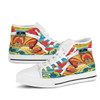 Gold Coast Christmas High Top Shoes - Custom Merry Gold Coast Christmas Indigenous High Top Shoes