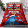 Redcliffe Dolphins Bedding Set - Redcliffe Dolphins Christmas Aboriginal Inspired Teammates Bedding Set