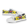 North Queensland Christmas Low Top Shoes - Merry Christmas Super North Queensland With Sea Turtles And Footprints Dot Art Painting