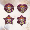 Cane Toads  Ornaments - Christmas QLD Maroons Cane Toads Aboriginal Inspired Ornaments