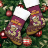 Cane Toads  Christmas Stocking - Christmas QLD Maroons Cane Toads Aboriginal Inspired