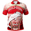 Redcliffe Dolphins Polo Shirt - Custom Christmas Redcliffe Dolphins Mascot Polo Shirt