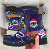 Melbourne Christmas Leather Boots - Merry Christmas Indigenous Melbourne Leather Boots