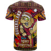 Cane Toads Christmas T-Shirt - Custom QLD Go Maroons Cane Toads Aboriginal Inspired With Snowflake T-Shirt