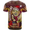 Cane Toads Christmas T-Shirt - Custom QLD Go Maroons Cane Toads Aboriginal Inspired With Snowflake T-Shirt