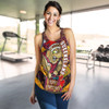Cane Toads Christmas Women Racerback Tank - QLD Go Maroons Cane Toads Aboriginal Inspired With Snowflake