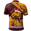 Brisbane Broncos Christmas Polo Shirt - Custom Brisbane Broncos Pride Since 1988 Aboriginal Inspired and Ugly Pattern Polo Shirt