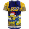 Parramatta Eels Christmas T-shirt - Custom Pride Of Parramatta Eels Ugly Christmas Pattern And Aboriginal Inspired T-shirt