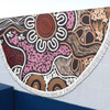Australia Aboriginal Inspired Beach Blanket - Indigenous Flowers Beach Blanket