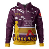 Brisbane Broncos Anzac Custom Hoodie - Keeping the Spirit Alive Hoodie