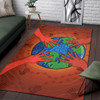 Australia Aboriginal Inspired Area Rug - Save the planet together