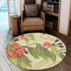 Australia Aboriginal Inspired Round Rug - Aboriginal art Painting With gumtree Round Rug