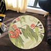 Australia Aboriginal Inspired Round Rug - Aboriginal art Painting With gumtree Round Rug