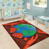 Australia Aboriginal Inspired Area Rug - Together we save the planet