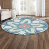 Australia Aboriginal Inspired Round Rug - Cross Hatching Inspired Campsite Round Rug