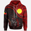 Australia Aboriginal Inspired Hoodie - Indigenous People And Sun