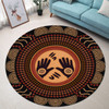 Australia Aboriginal Inspired Round Rug - Concept Art Aboiginal Inspired Dot Painting Style Round Rug