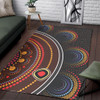 Australia Aboriginal Inspired Area Rug - Aboriginal Style Of Dot Painting