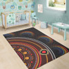 Australia Aboriginal Inspired Area Rug - Aboriginal Style Of Dot Painting