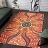 Australia Aboriginal Inspired Area Rug - Aboriginal Dot Art Pattern Background