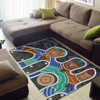 Australia Aboriginal Inspired Area Rug - Friendship Aboriginal Style