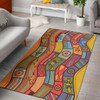 Australia Aboriginal Inspired Area Rug - Animals Aboriginal Dot Artwork