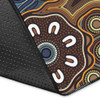 Australia Aboriginal Inspired Area Rug - Aboriginal Dot Circle Art