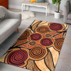 Australia Aboriginal Inspired Area Rug - Indigenous Tree Aboiginal Inspired Dot Painting Style