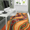 Australia Aboriginal Inspired Area Rug - Indigenous Art Aboriginal Inspired Dot Painting Style 2